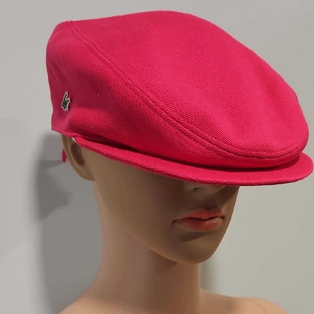 Lacoste Women's Vibrant Pink Hat Size 2 USED 1X